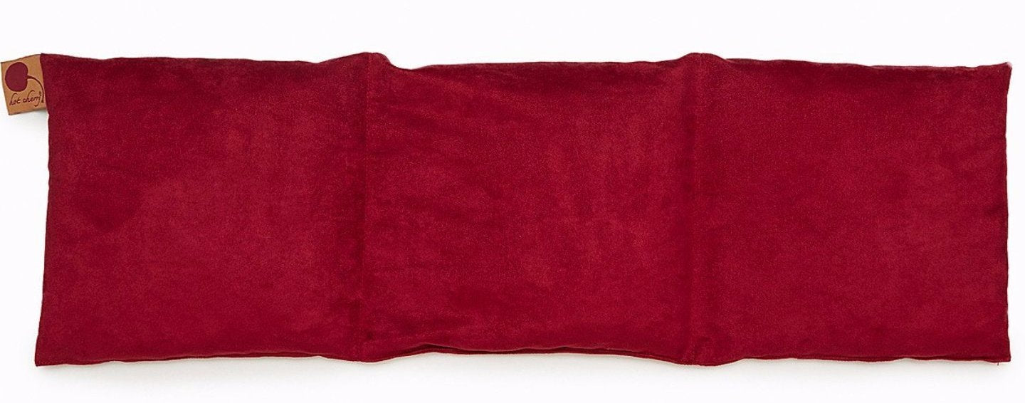 Hot Cherry Triple Square Pillow in Plush Red Ultra-Suede - Hot and Cold Comfort Pack