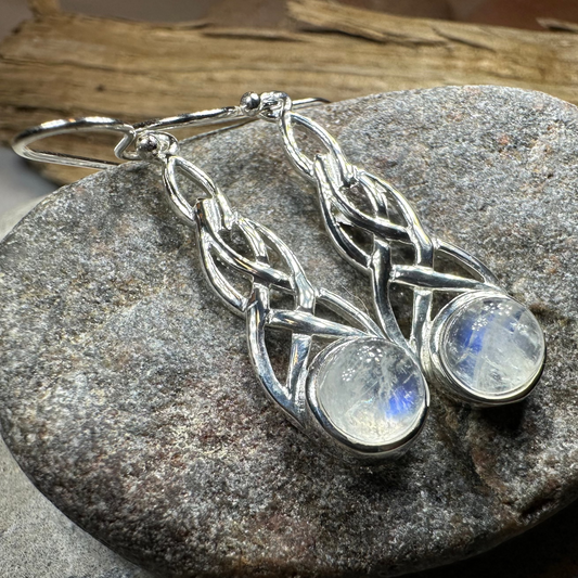 Marion Celtic Moonstone Earrings