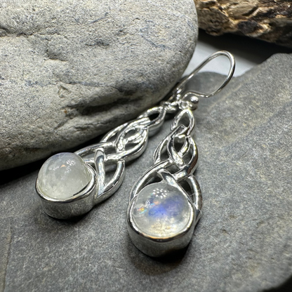 Marion Celtic Moonstone Earrings