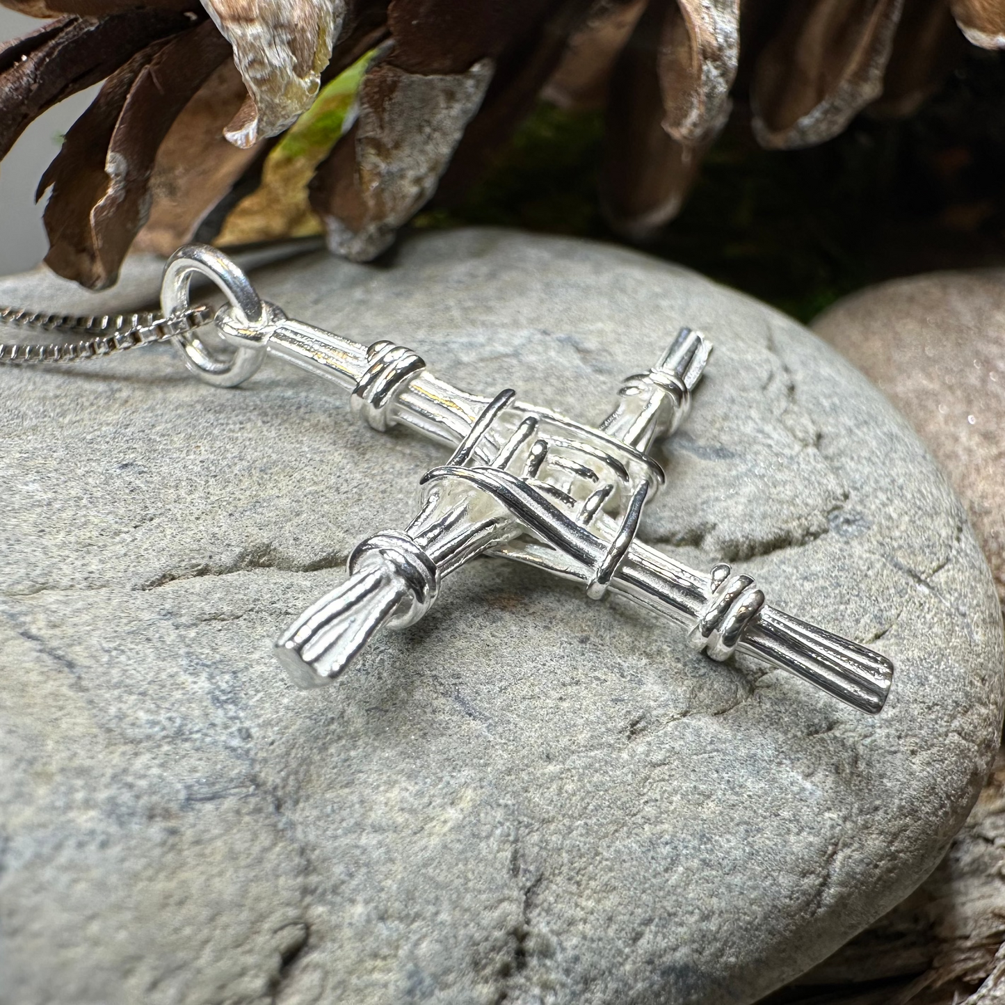 Kildare Irish Saint Brigid's Cross Necklace - Made in Ireland