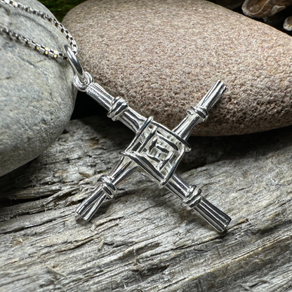 Kildare Irish Saint Brigid's Cross Necklace - Made in Ireland