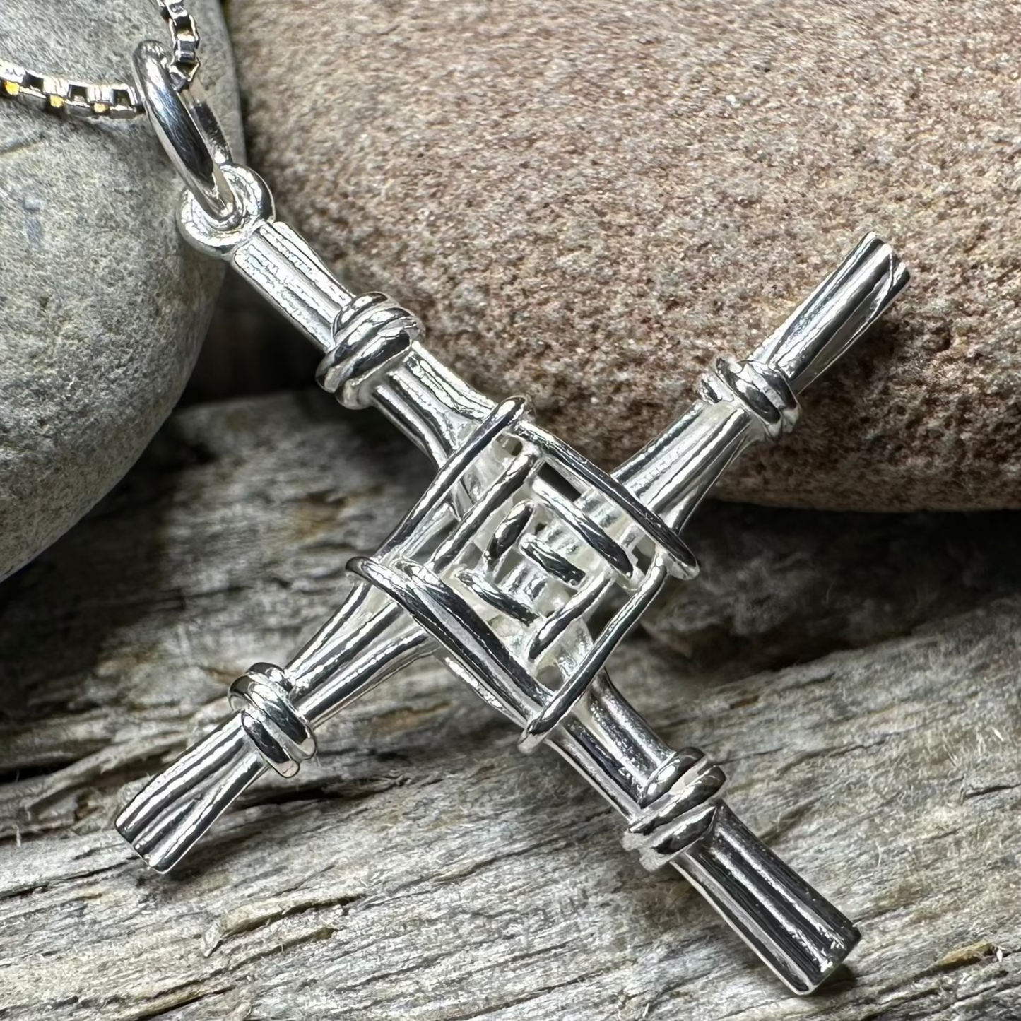 Kildare Irish Saint Brigid's Cross Necklace - Made in Ireland