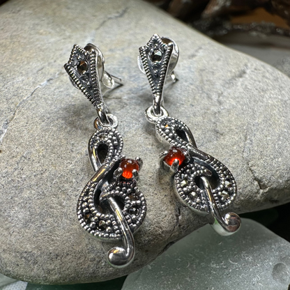 Rhapsody Music Note Earrings
