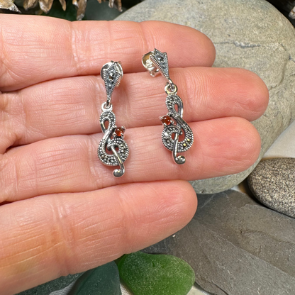 Rhapsody Music Note Earrings