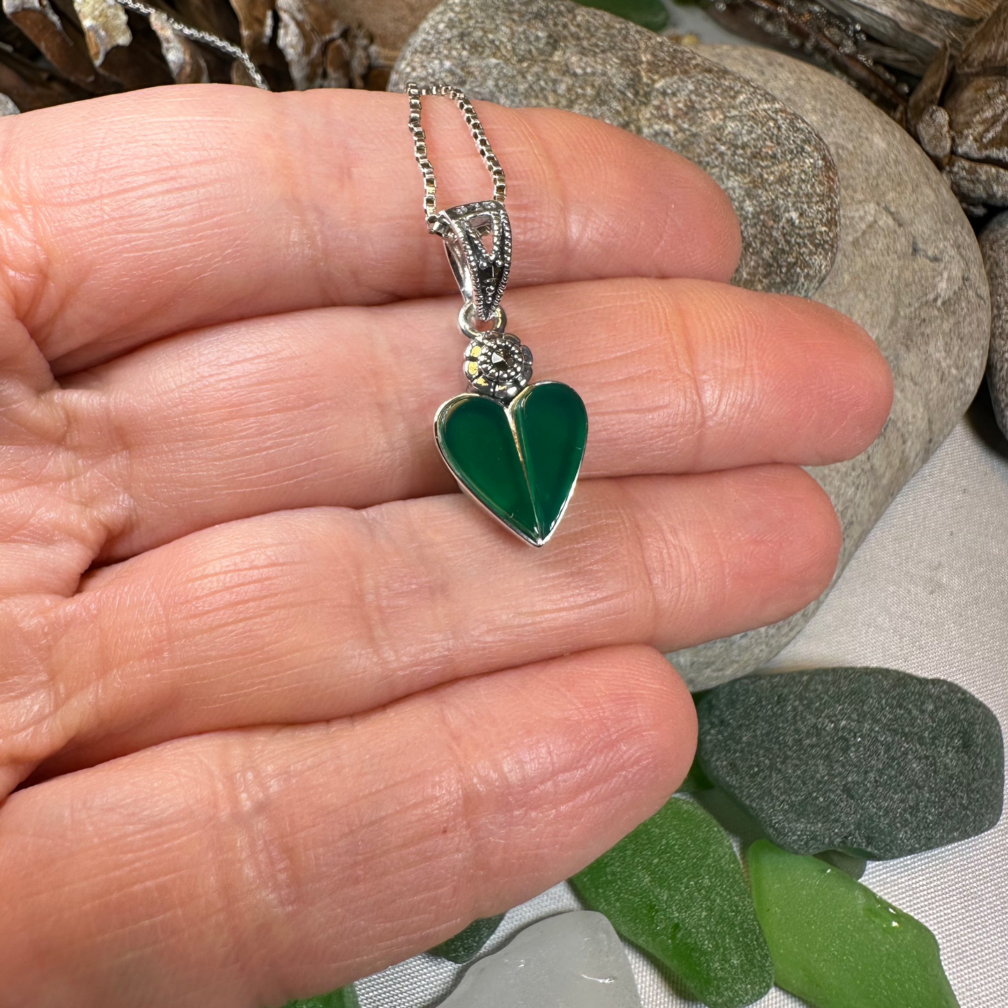 Aubrina Celtic Heart Necklace
