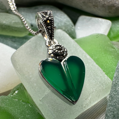 Aubrina Celtic Heart Necklace