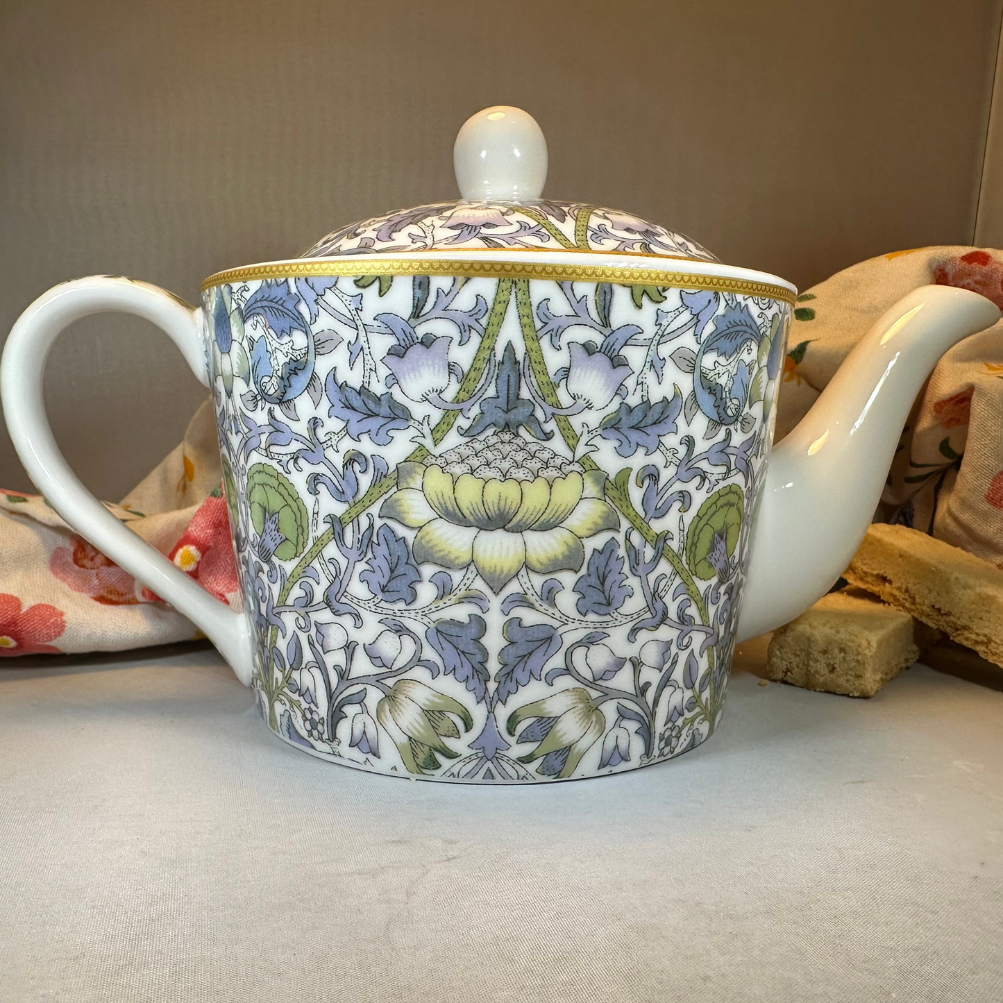 William Morris Lodden Fine China Teapot