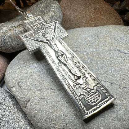 Artisan Irish Penal Crucifix Cross Necklace - Made in Ireland