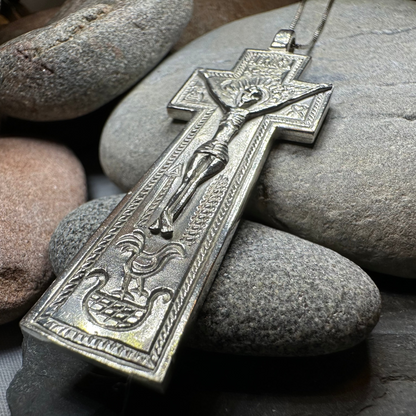 Artisan Irish Penal Crucifix Cross Necklace - Made in Ireland