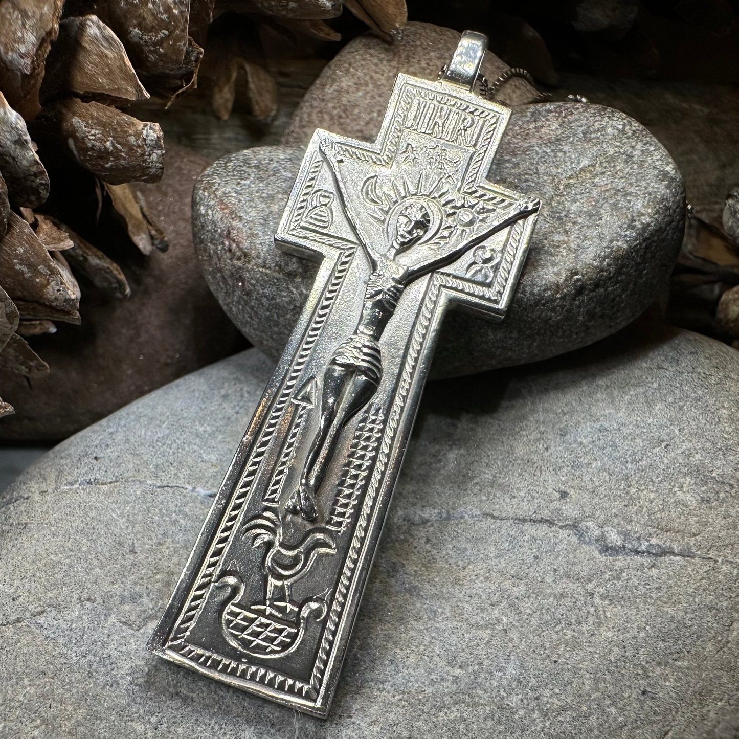 Artisan Irish Penal Crucifix Cross Necklace - Made in Ireland