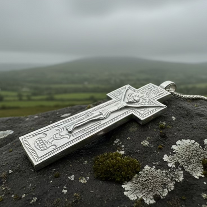 Artisan Irish Penal Crucifix Cross Necklace - Made in Ireland