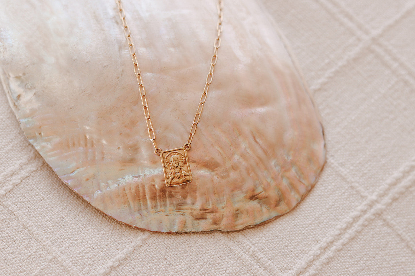 Paperclip Scapular - Gold Vermeil