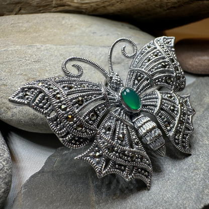 Marcasite Butterfly Brooch