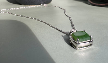 Canadian Jade and Sterling Silver Pendant