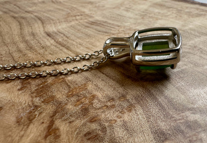Canadian Jade and Sterling Silver Pendant