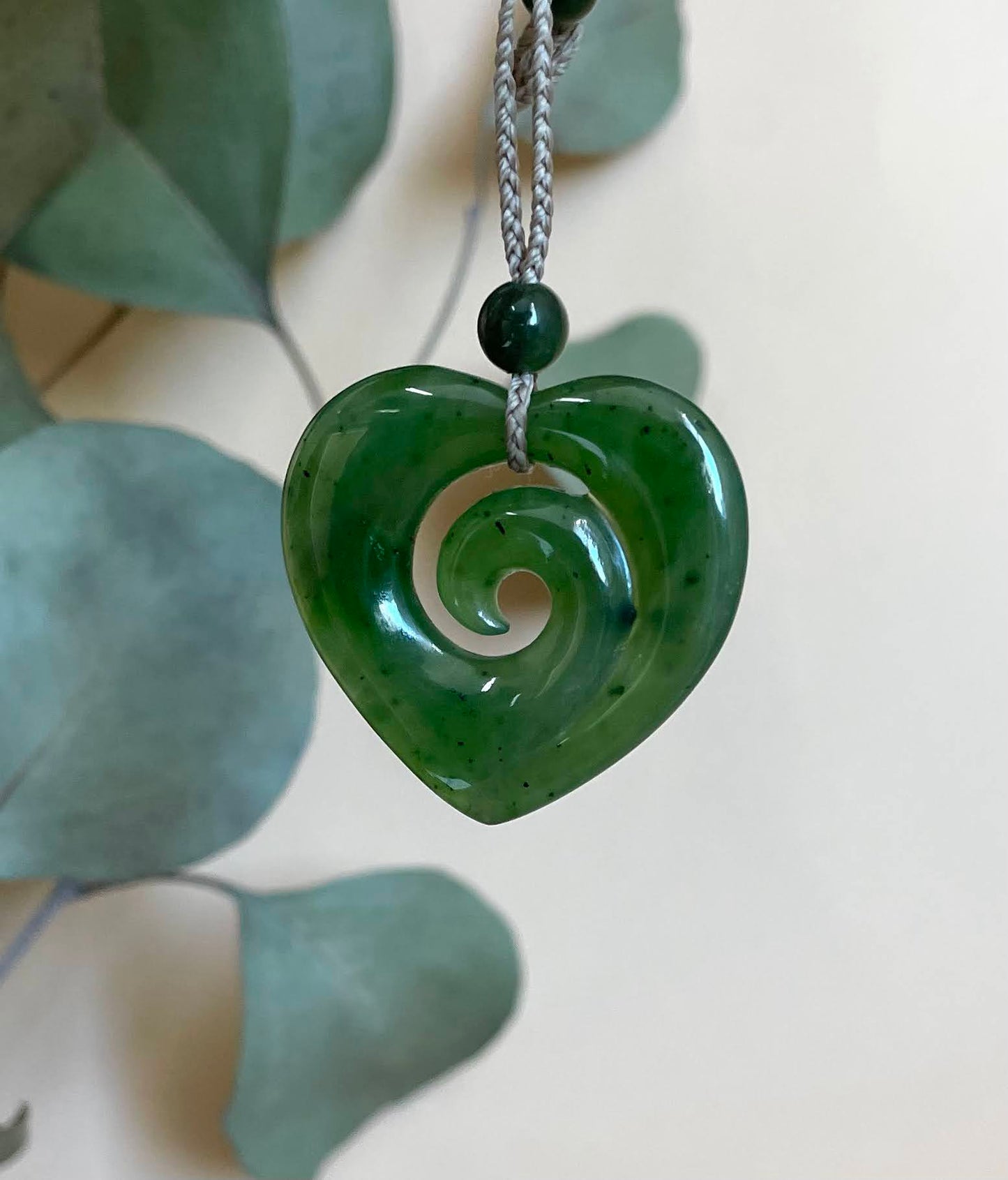 Jade Pendant, Koru-Heart