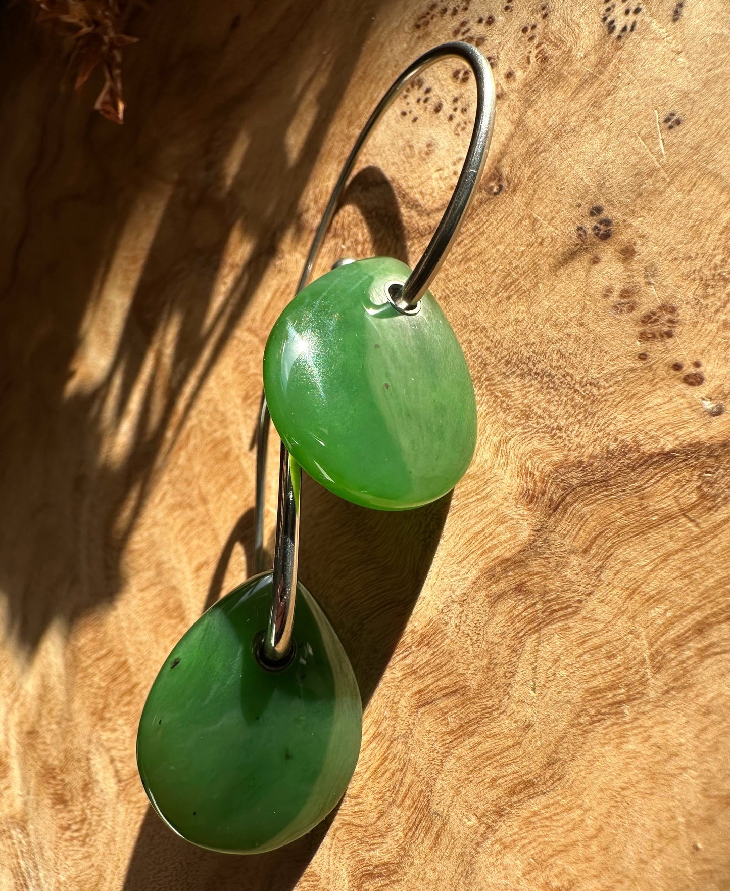 Canadian Jade Teardrop Earrings