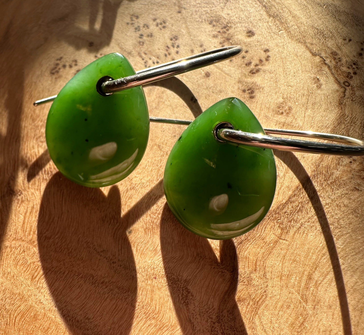 Canadian Jade Teardrop Earrings