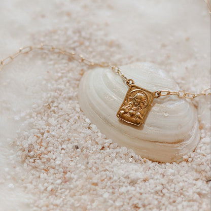 Paperclip Scapular - Gold Vermeil