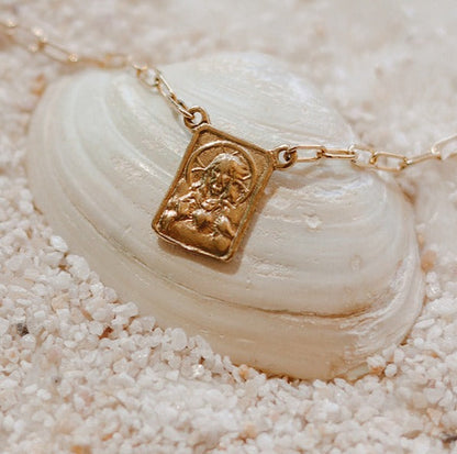 Paperclip Scapular - Gold Vermeil