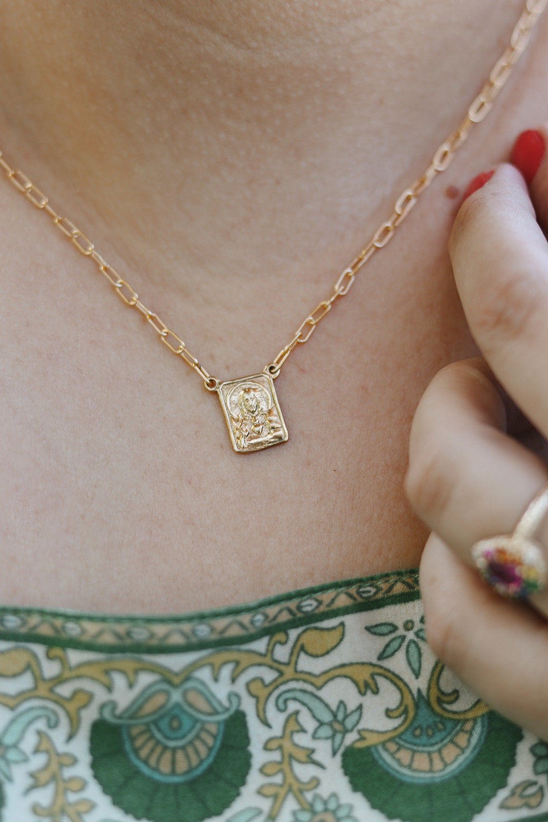 Paperclip Scapular - Gold Vermeil