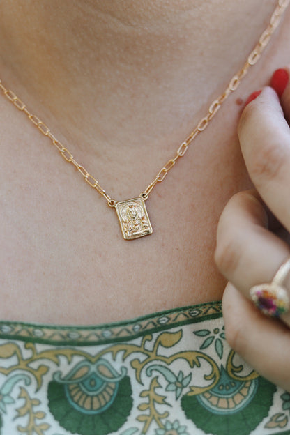 Paperclip Scapular - Gold Vermeil