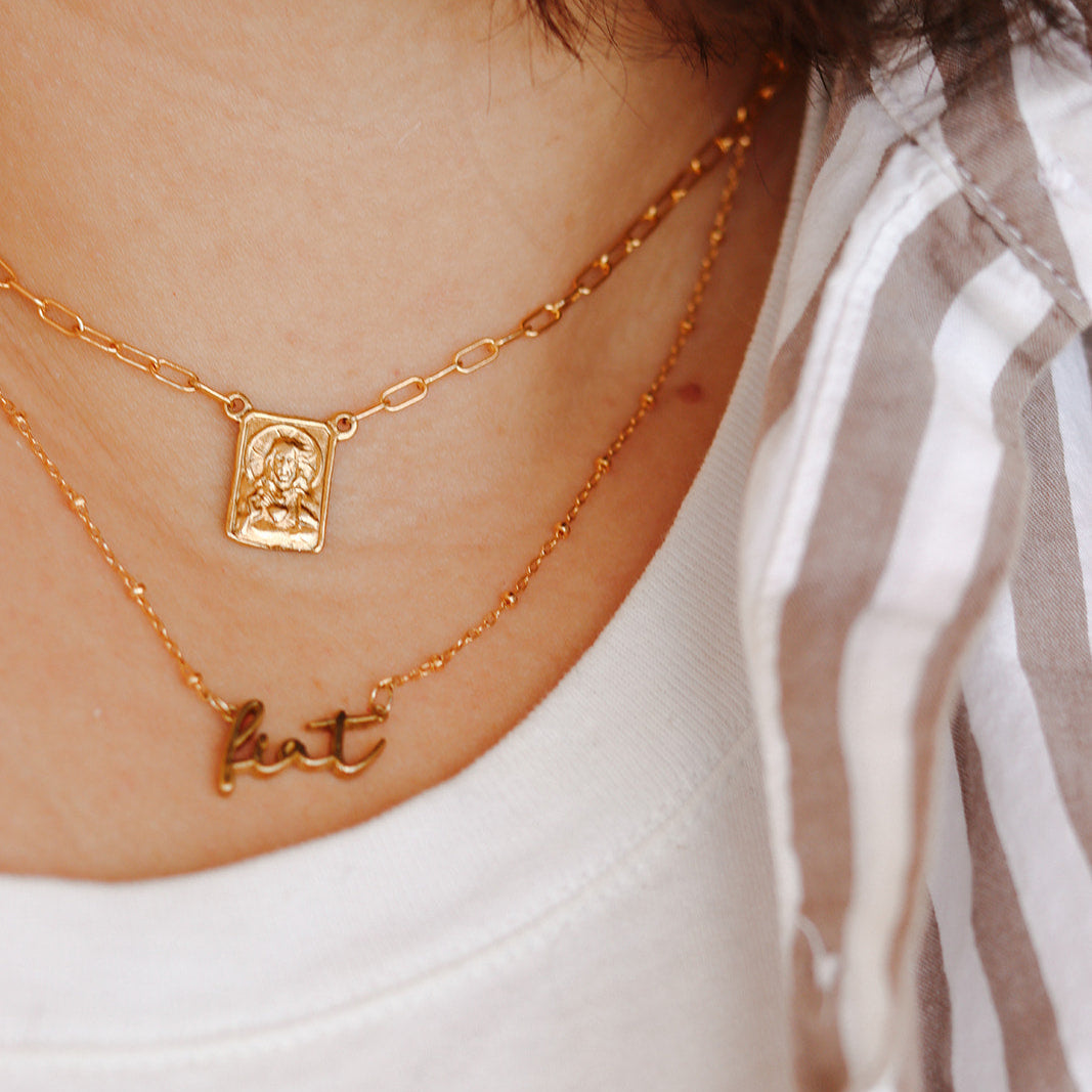 Paperclip Scapular - Gold Vermeil