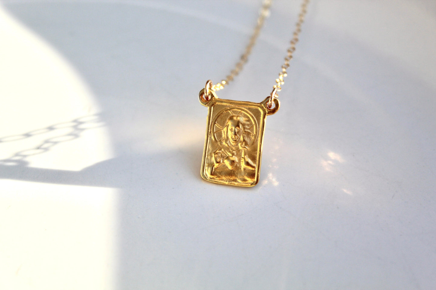 Scapular Necklace - Gold Vermeil