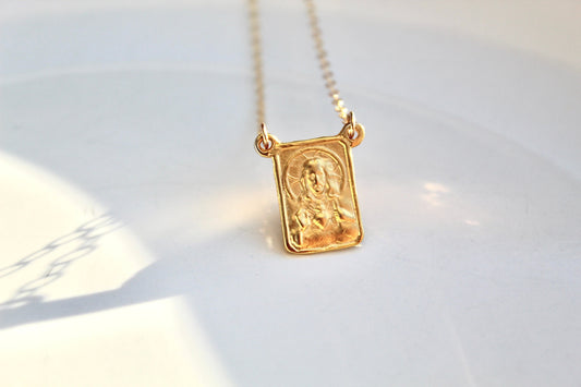 Scapular Necklace - Gold Vermeil