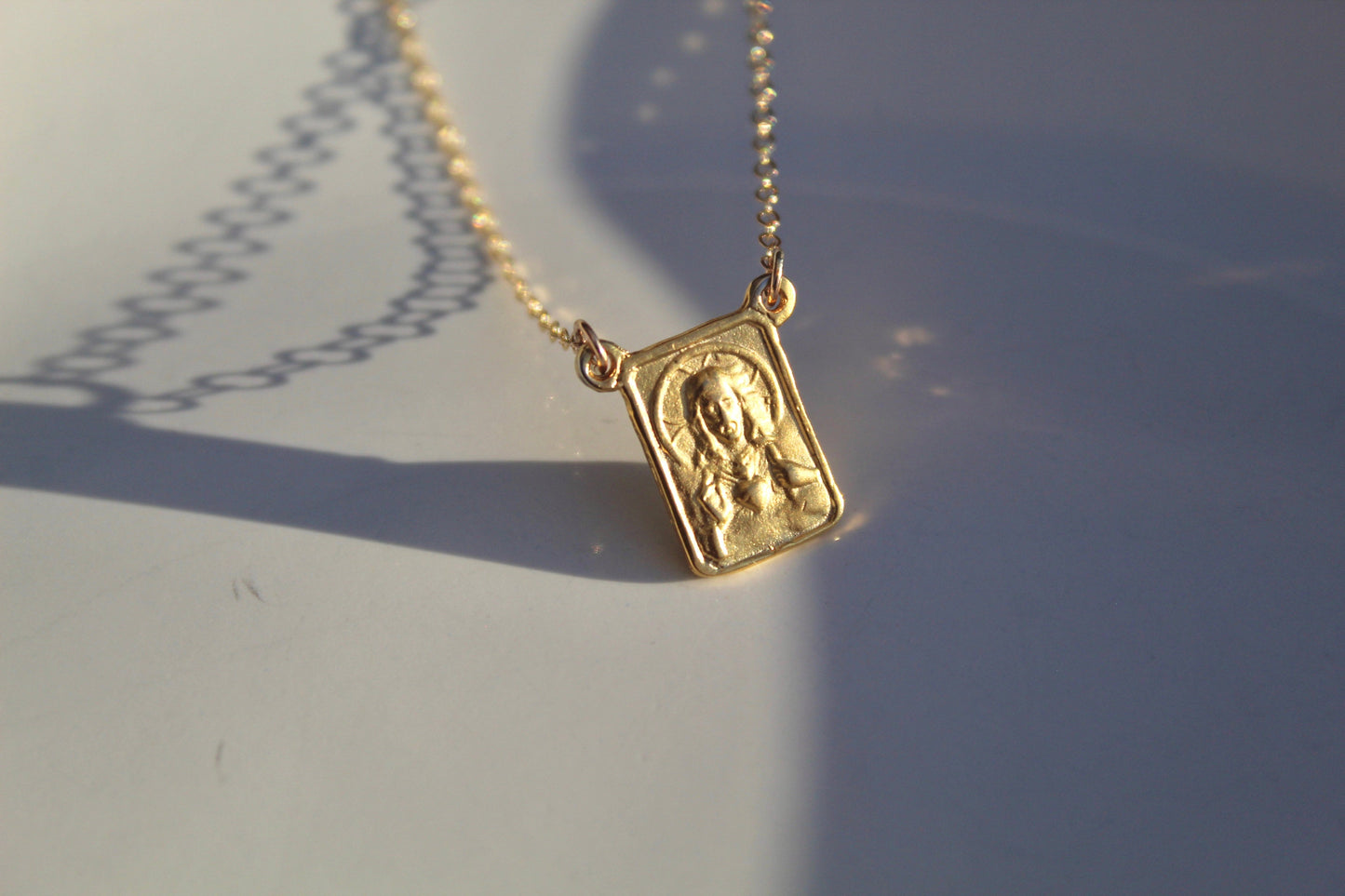 Scapular Necklace - Gold Vermeil