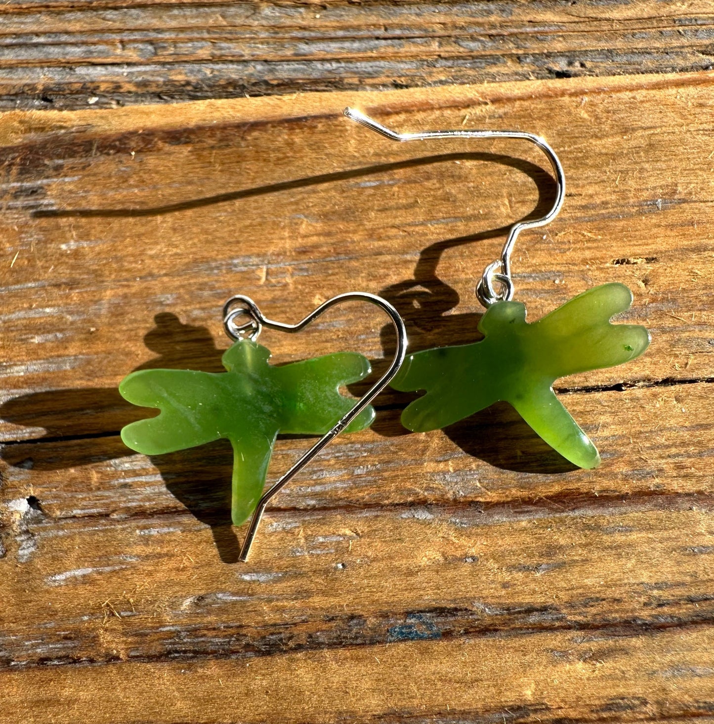 Jade Earrings, Dragonfly