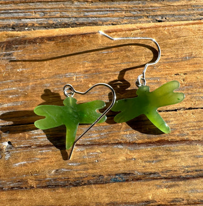 Jade Earrings, Dragonfly