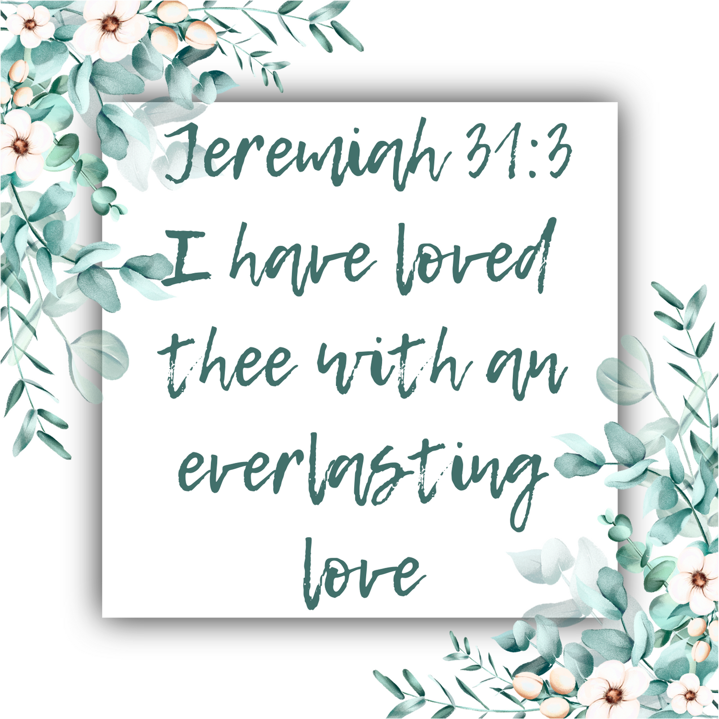 I Have Loved Thee with An Everlasting Love (Jeremiah) - Mobius Necklace