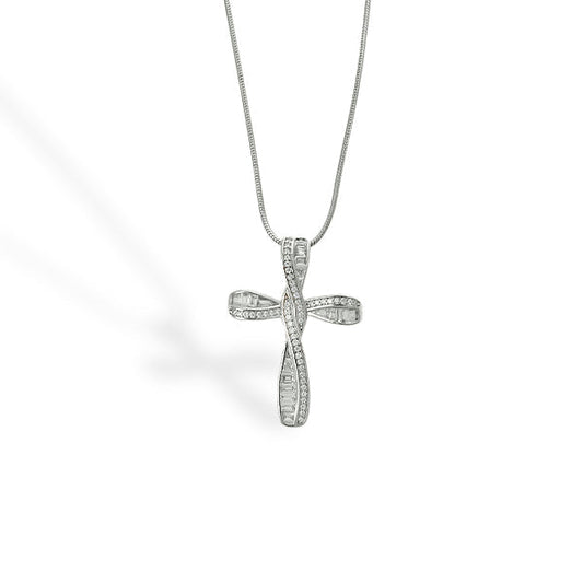 Infinity Cross™ 18K White Gold Pendant