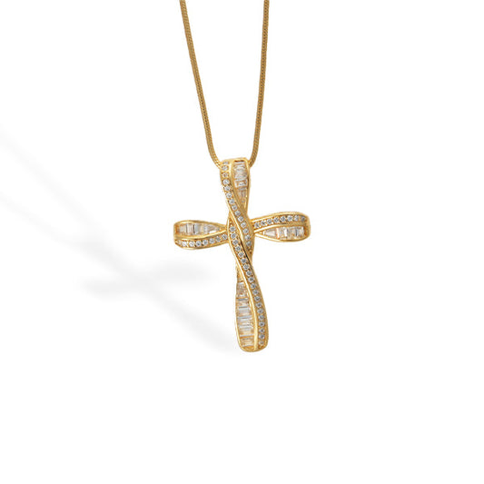 Infinity Cross™ 18K Yellow Gold Pendant