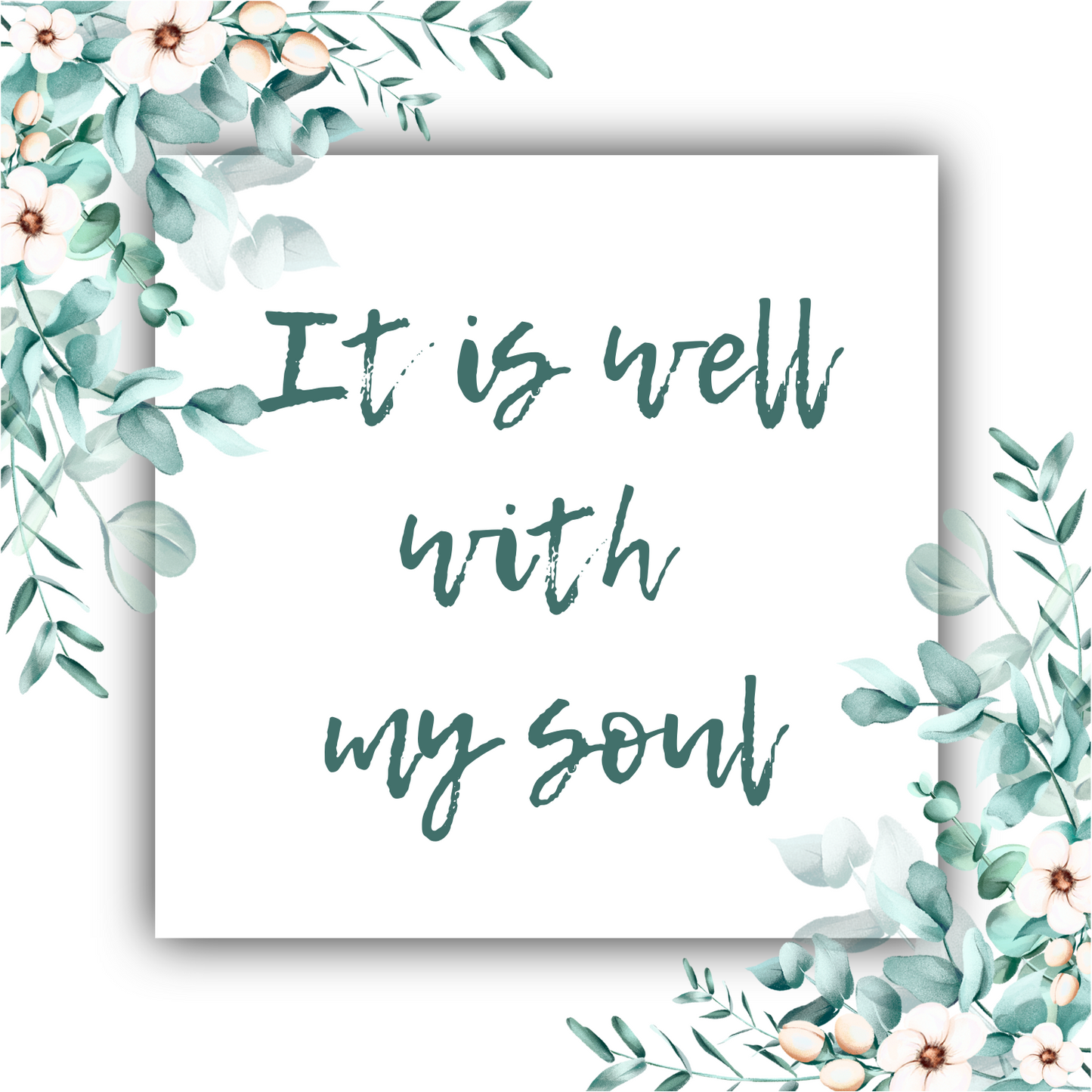 It Is Well With My Soul - G Clef Necklace