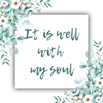 It Is Well With My Soul - G Clef Necklace