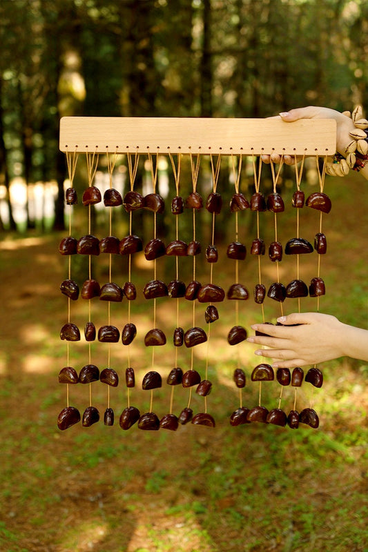 Handmade Juju Duckvine Seed Shell Bar Wind Chime – Natural Rainforest Sound