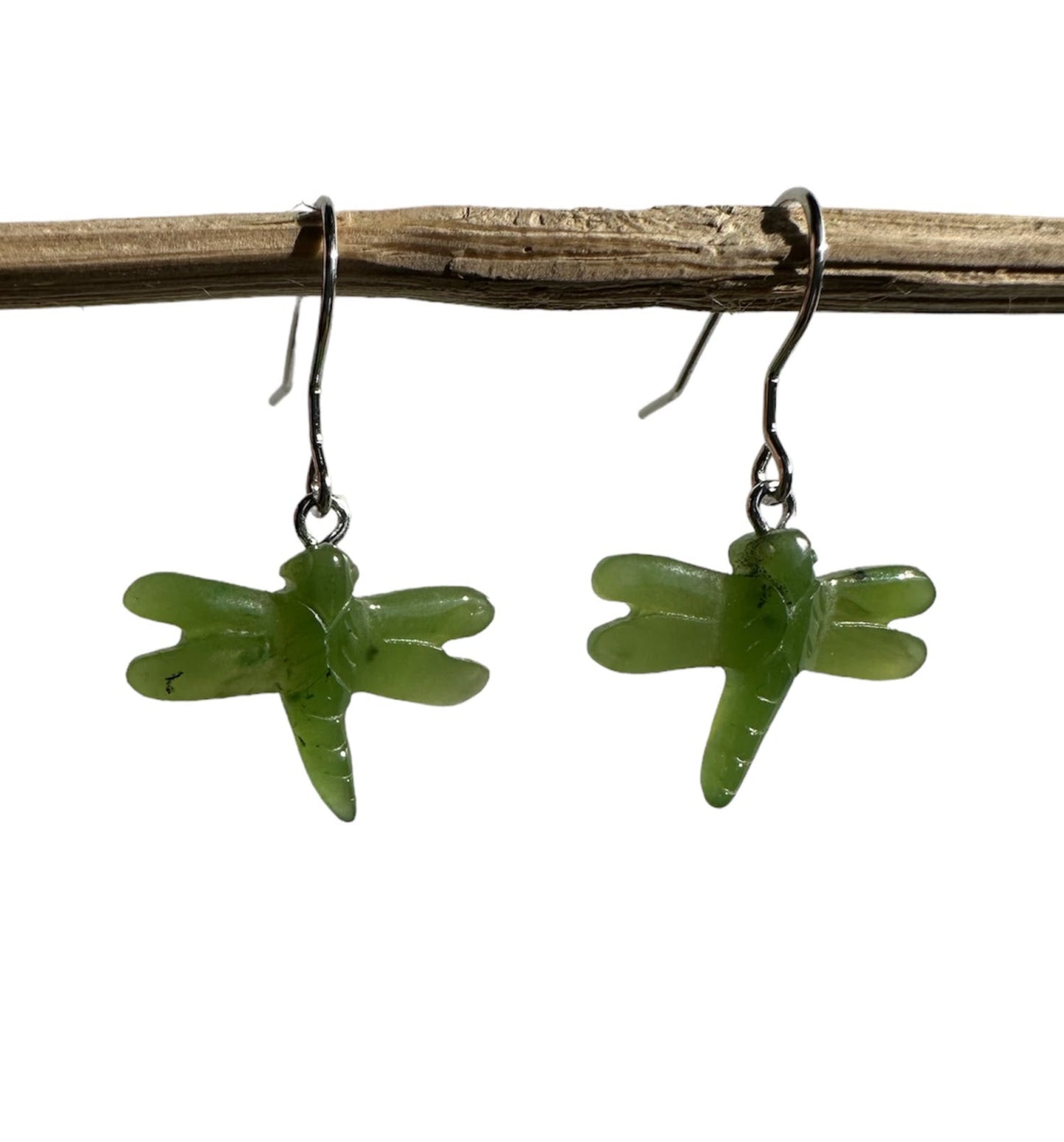 Jade Earrings, Dragonfly