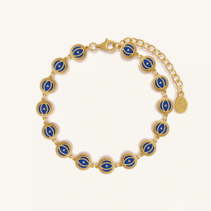 Celestial Insight Lapis Evil Eye Bracelet