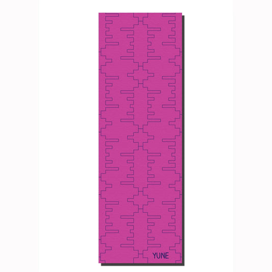 Rosy Flow Pro — TE52 6mm Cushioned Yoga Mat