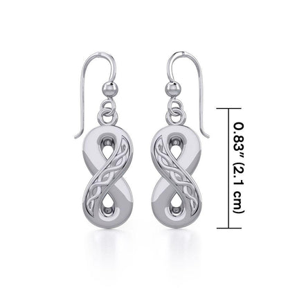 Celtic Infinity Sterling Silver Earrings