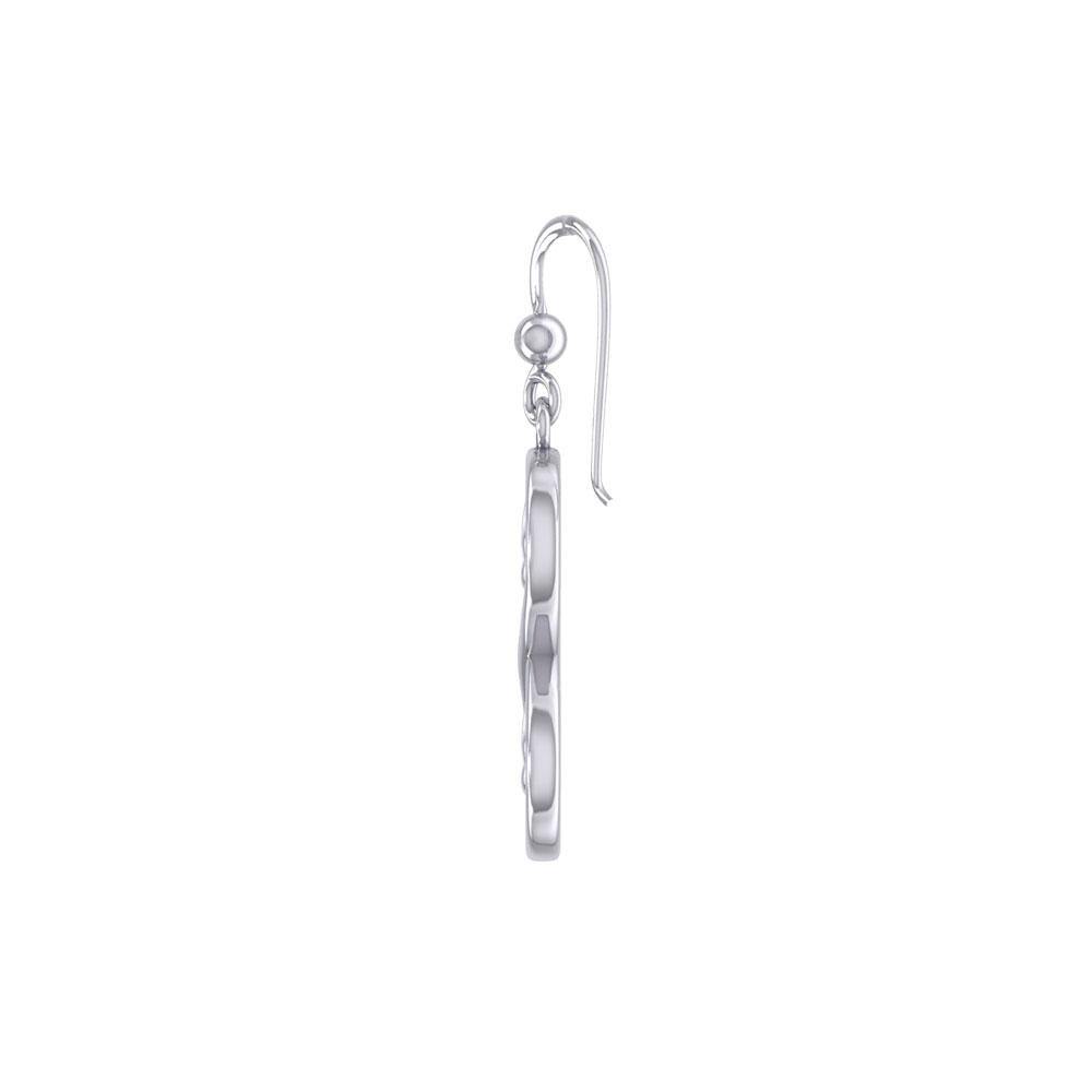 Infinity with Trinity Knot Silver Earrings