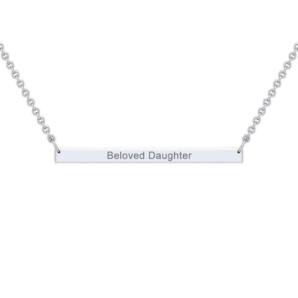 The Beloved Collection — Sterling Silver Bar Necklace | Personalized Gift | Gift for Her