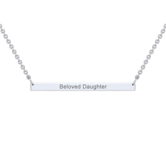 The Beloved Collection — Sterling Silver Bar Necklace | Personalized Gift | Gift for Her