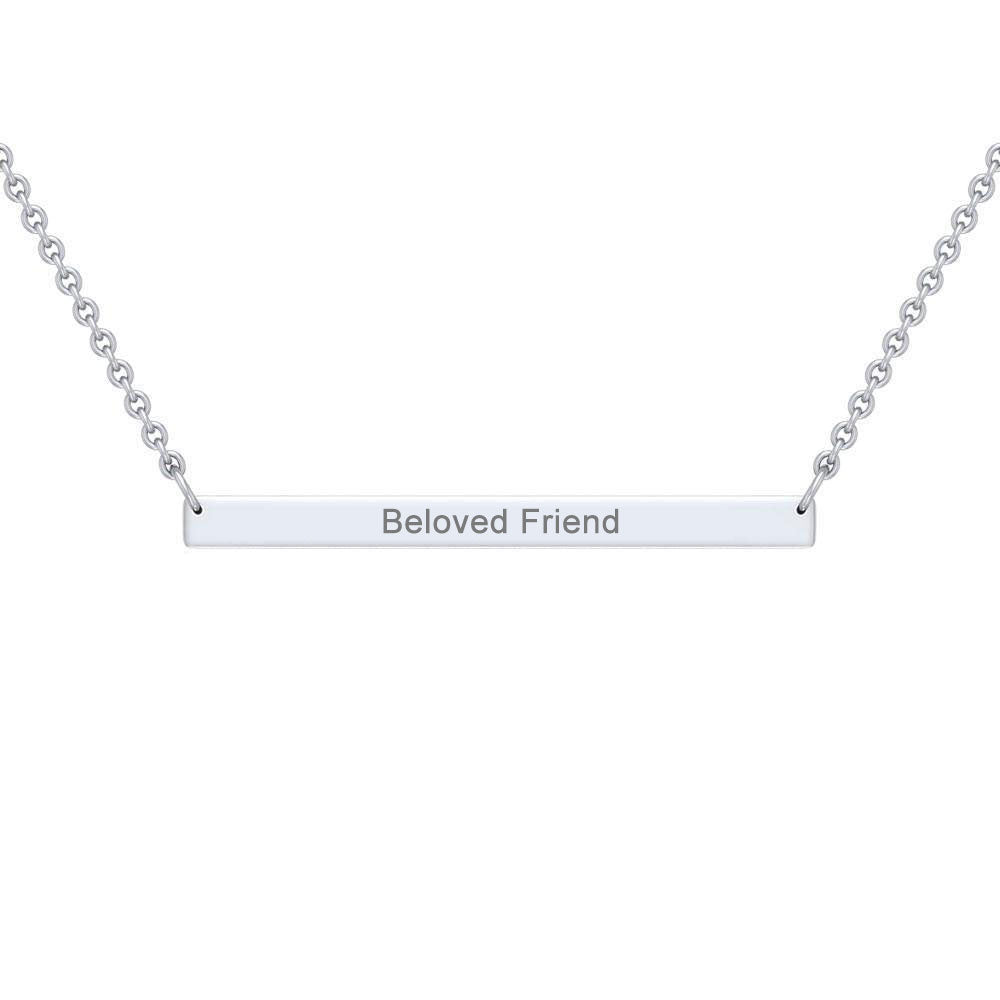 The Beloved Collection — Sterling Silver Bar Necklace | Personalized Gift | Gift for Her