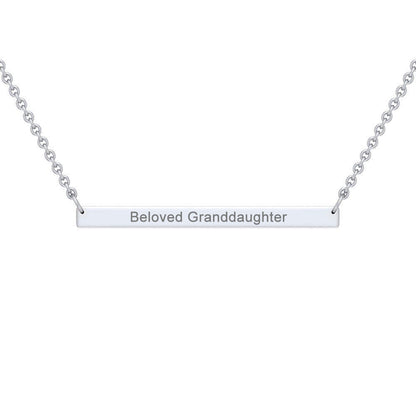The Beloved Collection — Sterling Silver Bar Necklace | Personalized Gift | Gift for Her