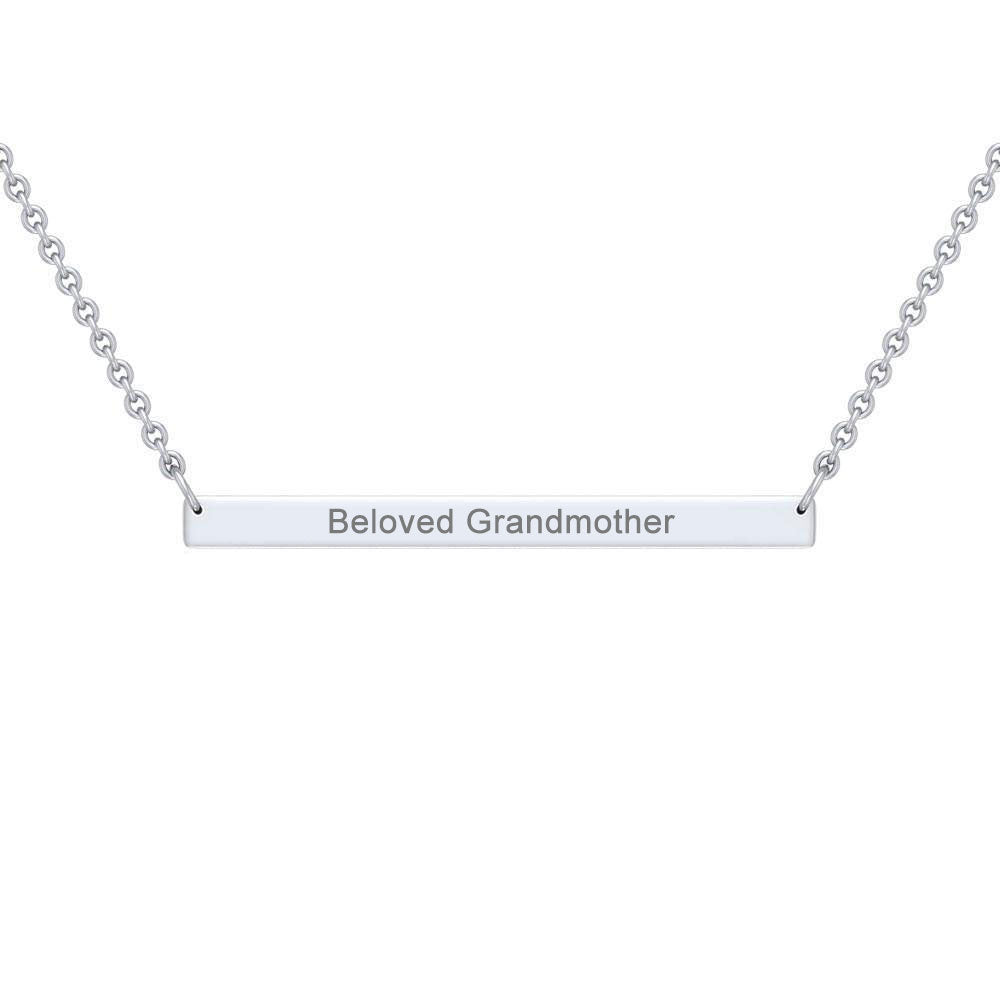 The Beloved Collection — Sterling Silver Bar Necklace | Personalized Gift | Gift for Her