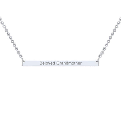 The Beloved Collection — Sterling Silver Bar Necklace | Personalized Gift | Gift for Her