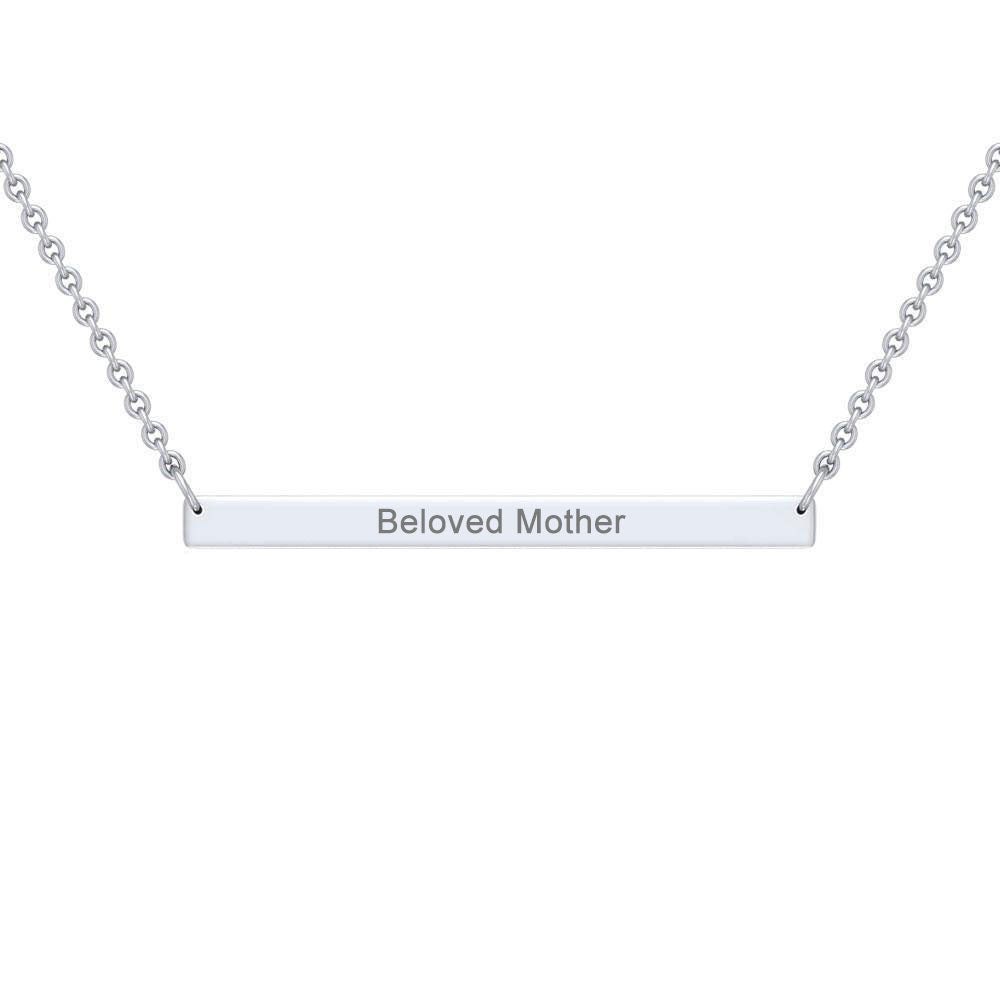 The Beloved Collection — Sterling Silver Bar Necklace | Personalized Gift | Gift for Her